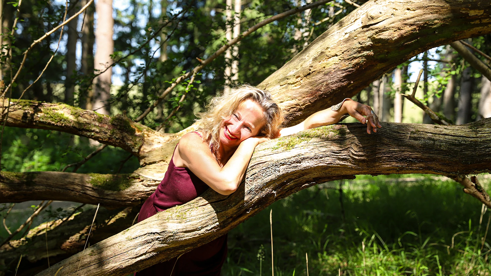 Reinhilde Viktoria Heim in der Natur